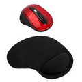 Promotek Wireless Mouse + Wrist Rest Mouse Pad